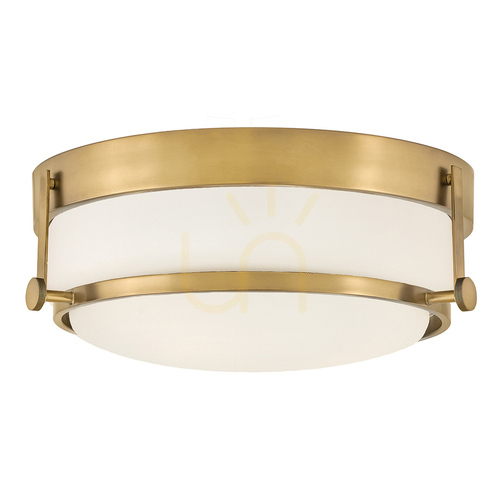Verifica Harper plafond - 3 surse de lumină - alamă veche Elstead
