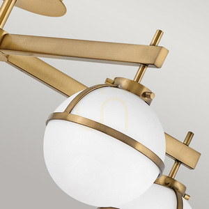Plafonieră semi-aplicată Hollis - 5 surse de lumină - alamă Heritage Brass, sticlă opal Elstead small 3