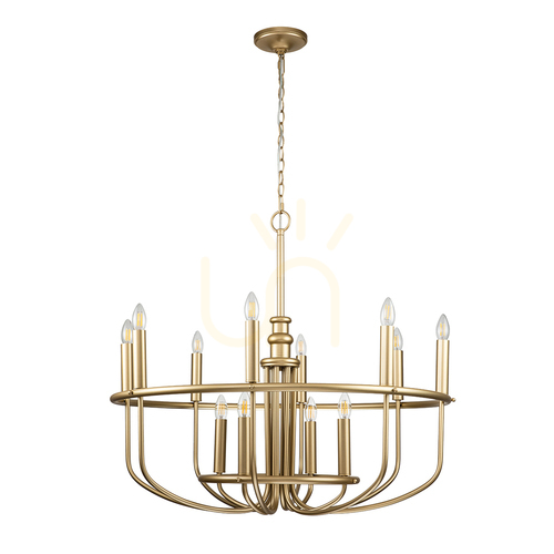 Verifica Candelabru Capitol Hill - 12 surse de lumină - Alamă naturală Elstead