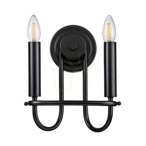Lampă de perete Capitol Hill - 2 surse de lumină - Negru Elstead small 0