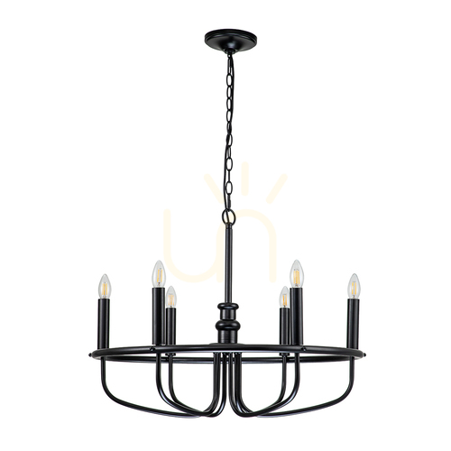 Verifica Candelabru Capitol Hill - 6 surse de lumină - Negru Elstead