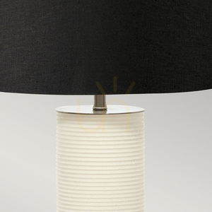 Lampă de masă Elstead Ripple albă cu abajur negru E27 small 2