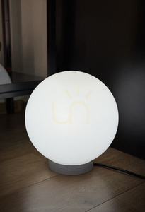 LUNA BALL 30 cm minge decorativă strălucitoare de grădină, inclusiv cablu și inel decorativ de montare - PREMIUM - UV - LUNARES small 3