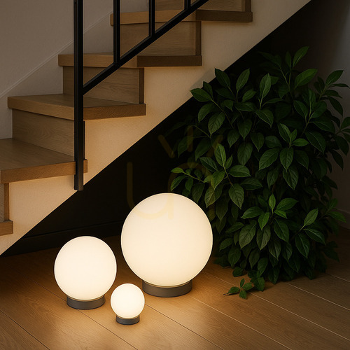 Verifica LUNA BALL 30 cm minge decorativă strălucitoare de grădină, inclusiv cablu și inel decorativ de montare - PREMIUM - UV - LUNARES