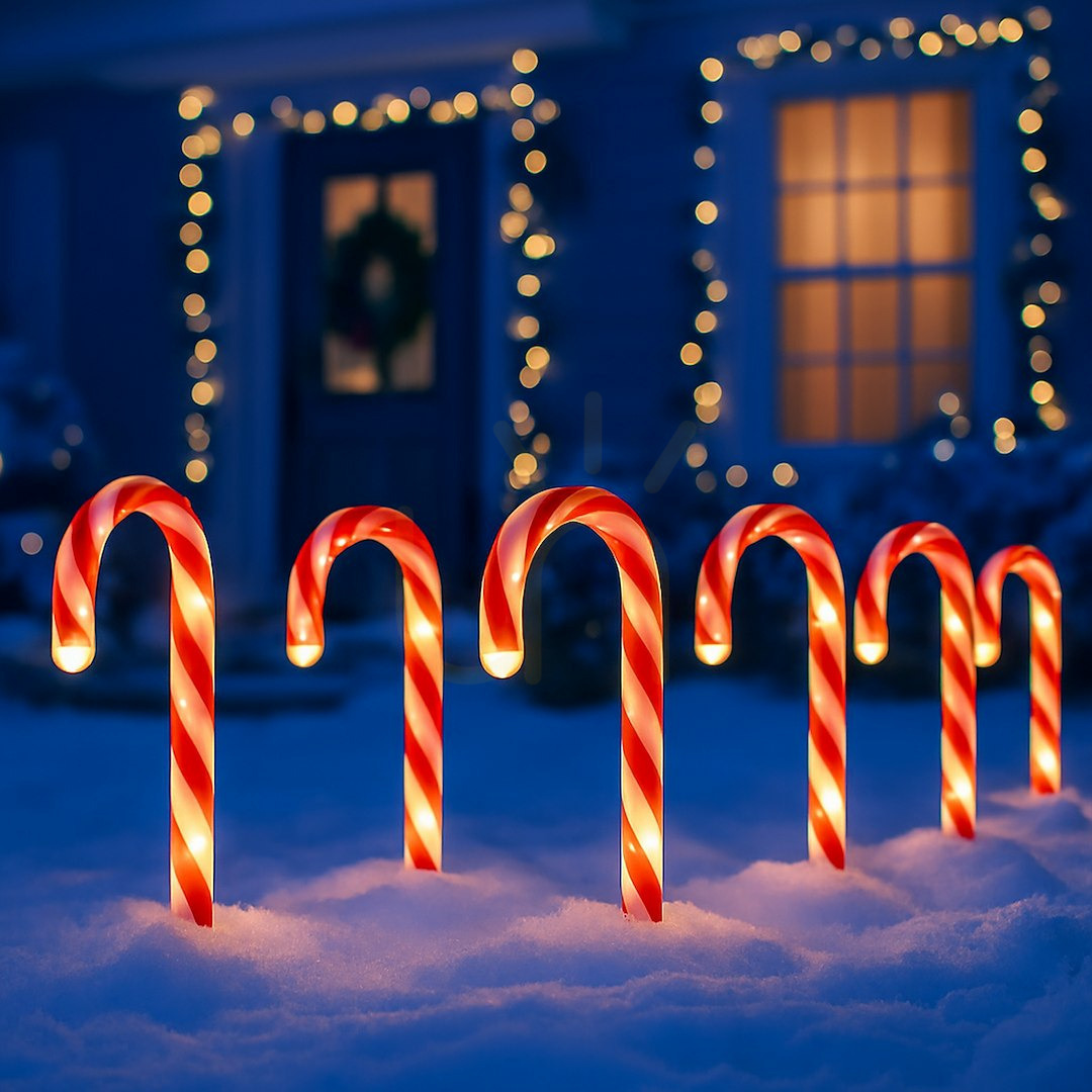 Roșu Candy Cane Set 5pcs 10 W IP44