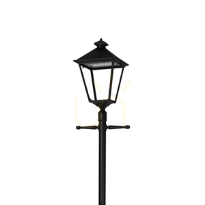 Felinar de grădină LED London Big 4127BL pe stâlp telescopic până la 279 cm, 14,6 W, 4000 K, negru RAL 9005 – NORLYS small 1