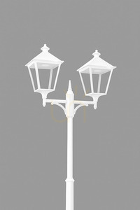 Lanternă de grădină / parc IP54 LONDON BIG 41248WH LED 2x9.5W 3000K alb - premium NORLYS small 0