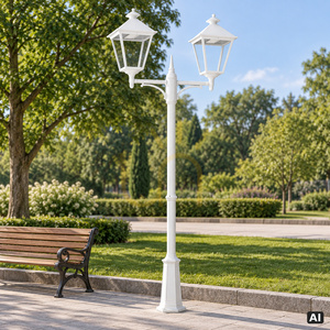 Lanternă de grădină / parc IP54 LONDON BIG 4131WH LED 2x13.4W 4000K alb - premium NORLYS small 4