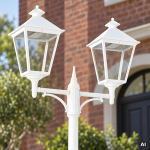 Lanternă de grădină / parc IP54 LONDON BIG 4131WH LED 2x13.4W 4000K alb - premium NORLYS small 5