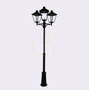 Felinar de grădină / parc IP54 LONDON BIG 4133BL 3x9.5W 4000K negru - premium NORLYS. small 1