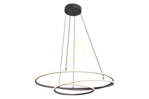 Lampă suspendată Zuma Line ZEPHYRA P240842601 negru 1xLED small 0