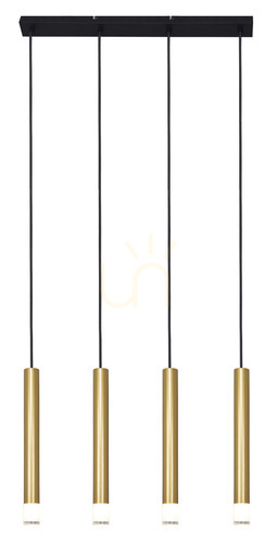 Verifica Lampă suspendată Zuma Line Velic, 4×G9, auriu și negru, 60 cm, P241125804GD