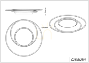 Plafonieră Zuma Line ZEPHYRA C240842601 negru 1xLED 1 Plafonieră Zuma Line ZEPHYRA C240842601 negru 1xLED small 1