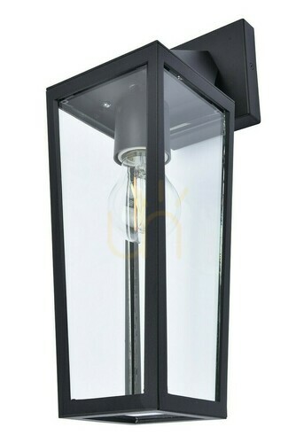 Verifica Lampă de perete exterior Lutec PINE negru aluminiu sticlă 40W 5296602012