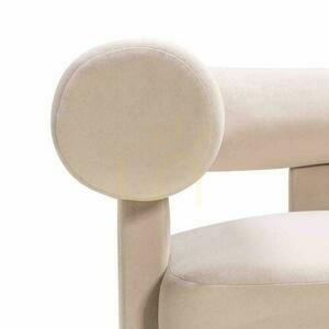 ATYPIQUE Fotoliu Velvet, Bej deschis small 2