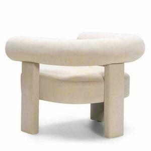ATYPIQUE Fotoliu Velvet, Bej deschis small 4