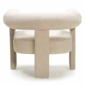 ATYPIQUE Fotoliu Velvet, Bej deschis small 9
