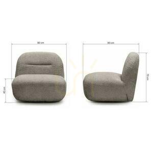 Fotoliu pivotant Nova Nook BOCHIC, maro-gri small 6