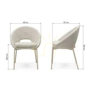 Set de 2 scaune DEAN bej small 5