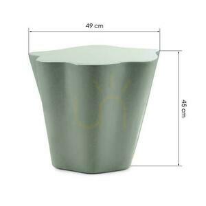Masă laterală 49 cm FIOR Sage cu luciu small 5