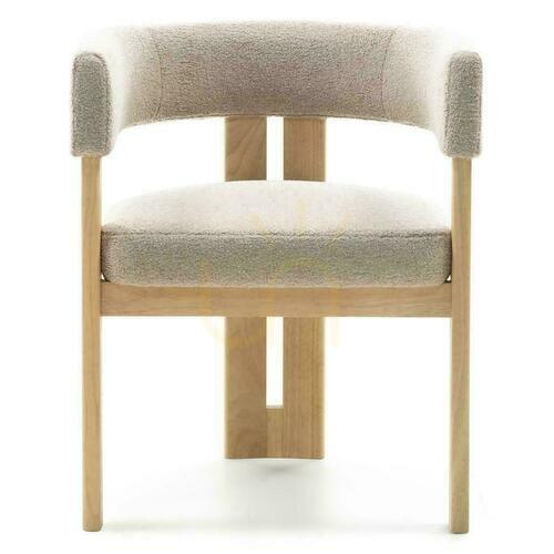 Verifica Scaun HARRIS Cream Boucle cu picioare din lemn