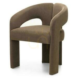 Scaun tapițat cu brațe Nova Nook JOEL, textil mocha small 2