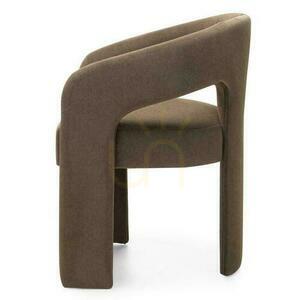 Scaun tapițat cu brațe Nova Nook JOEL, textil mocha small 4