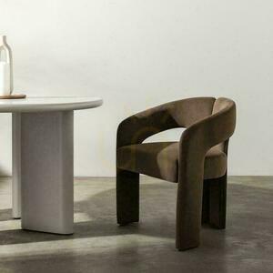 Scaun tapițat cu brațe Nova Nook JOEL, textil mocha small 6