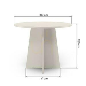Masă de luat masa rotundă 100 cm LALUQ Cașmir small 6