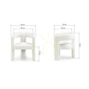 LAUREN Cream Boucle fotoliu small 8