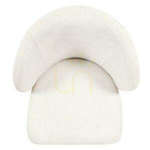 Set de 4 scaune LUEUR bej deschis cu picioare negre small 8
