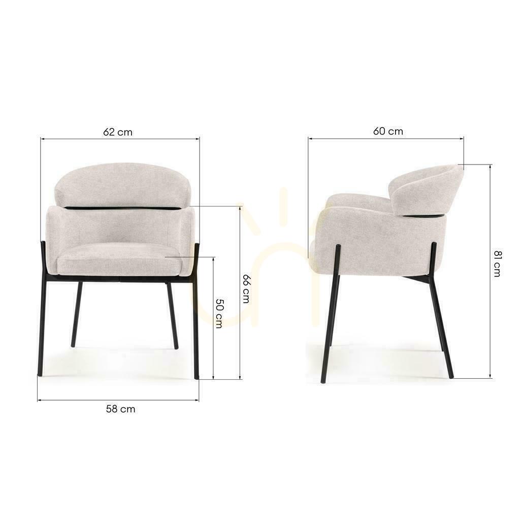 Verifica Set de 2 scaune MAREO Bej deschis Set de 2 scaune MAREO Bej deschis