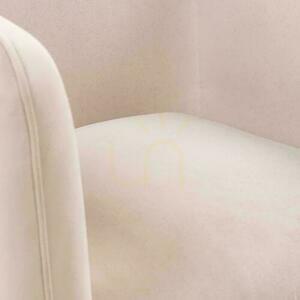 MAREL Scaun pivotant Bej deschis cu catifea small 7