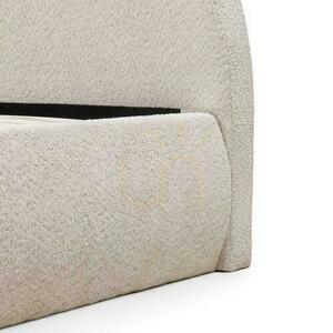 Pat tapițat 140x200 cm MIMIQ Beige cu compartiment de depozitare small 7