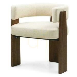 MOCHA Scaun bej cu picioare din stejar Mokka small 4