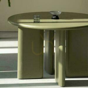 Masă de luat masa 120 cm MOLIQ Matte Olive Green small 1