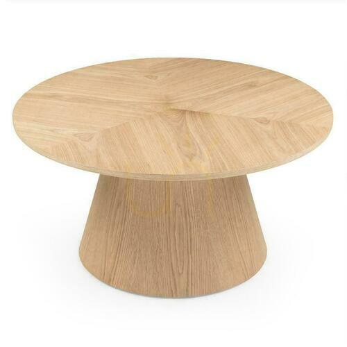 Verifica Masă de cafea 90 cm ORB furnir de stejar natural