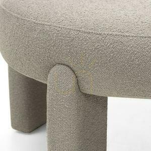 Set de 2 fotolii tapițate SAMMA Gray-Beige Boucle small 5