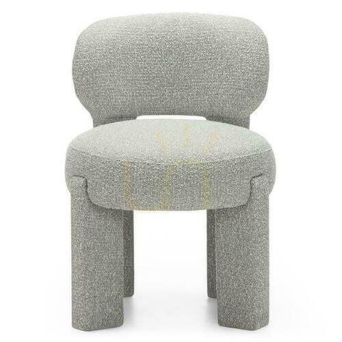 Verifica Set de 2 scaune tapițate SAMMA Gray, Boucle