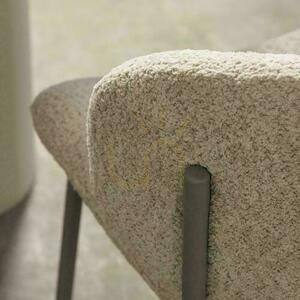 Set de 2 scaune tapițate SUKRA Beige Boucle small 2