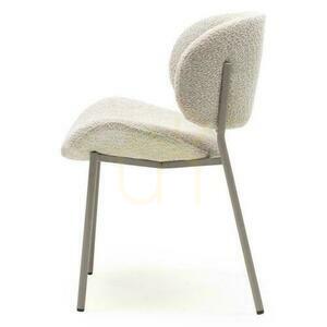 Set de 2 scaune tapițate SUKRA Beige Boucle small 5