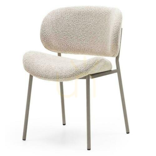 Verifica Set de 2 scaune tapițate SUKRA Beige Boucle
