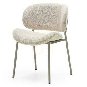 Set de 2 scaune tapițate SUKRA Beige Boucle small 0