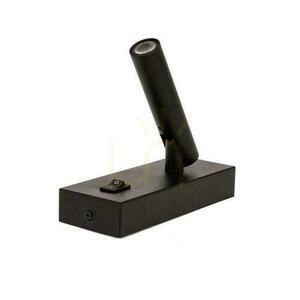 Corp de iluminat LED V-TAC 2W lampă de perete hotel pat comutator negru VT-402 4000K 150lm small 2