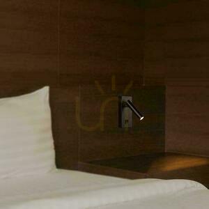 Corp de iluminat LED V-TAC 2W lampă de perete hotel pat comutator negru VT-402 4000K 150lm small 8