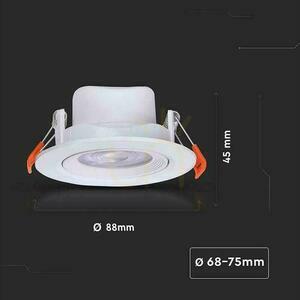 LED mesh V-TAC 7W alb downlight 3in1 VT-2707CCT 3000K-4000K-6500K 510lm 5 ani garanție small 4