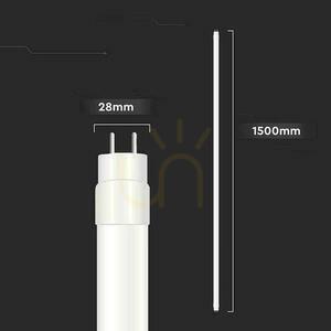 Tub LED T8 V-TAC 150cm 24W G13 nano plastic 125Lm/W VT-152-N 6500K 3000lm 3 ani garanție small 2
