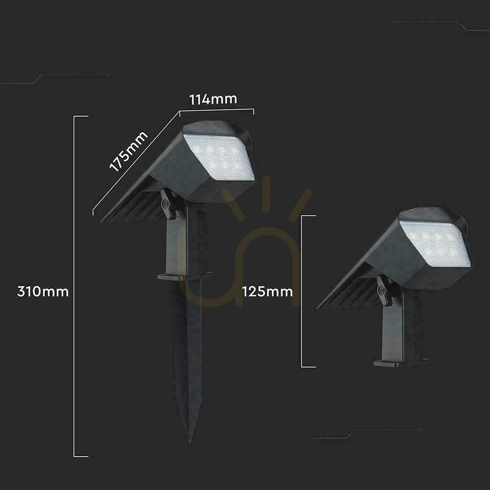 Verifica LED V-TAC solar 1.3W IP65 VT-10183 3000K-4000K-6500K 100lm 2-in-1 grădină perete plug-in corp de iluminat 3 ani garanție LED V-TAC solar 1.3W IP65 VT-10183 3000K-4000K-6500K 100lm 2-in-1 grădină perete plug-in corp de iluminat 3 ani garanție