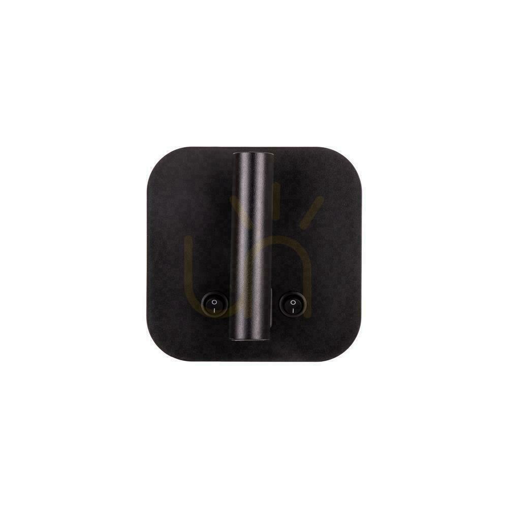 Vedere Corp de iluminat LED V-TAC 8W COB CREE lampă de perete negru hotel pat USB + USB C comutator VT-80068-B 3000K 830lm 2 ani garanție Corp de iluminat LED V-TAC 8W COB CREE lampă de perete negru hotel pat USB + USB C comutator VT-80068-B 3000K 830lm 2 ani garanție
