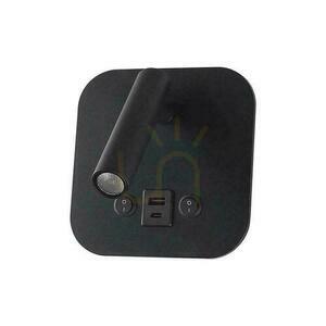 Corp de iluminat LED V-TAC 8W COB CREE lampă de perete negru hotel pat USB + USB C comutator VT-80068-B 3000K 830lm 2 ani garanție 0 Corp de iluminat LED V-TAC 8W COB CREE lampă de perete negru hotel pat USB + USB C comutator VT-80068-B 3000K 830lm 2 ani garanție small 0